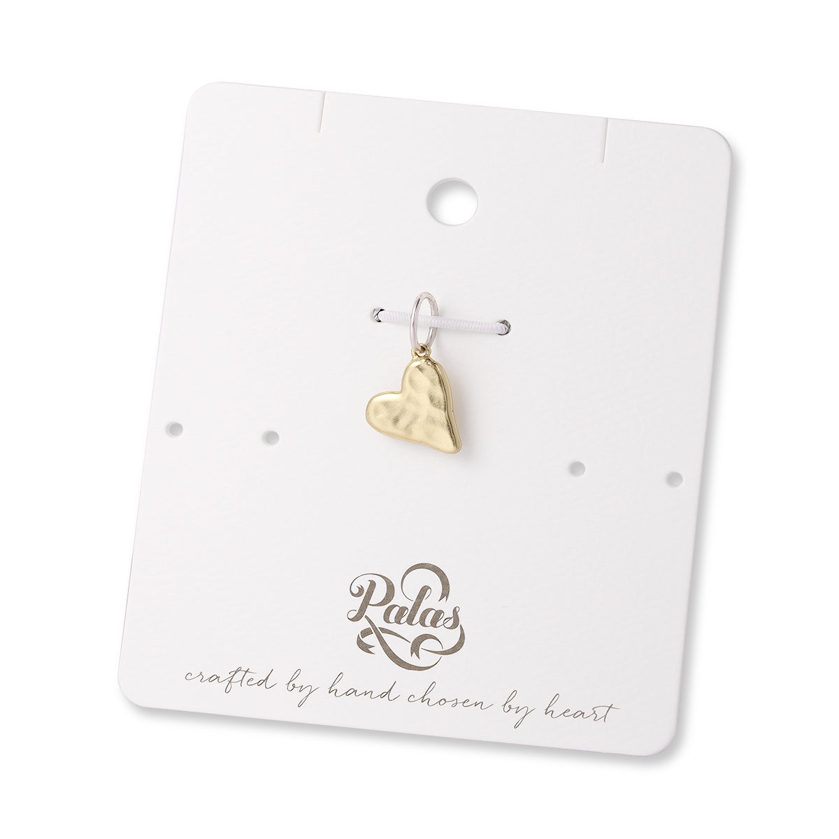 Made of love heart charm