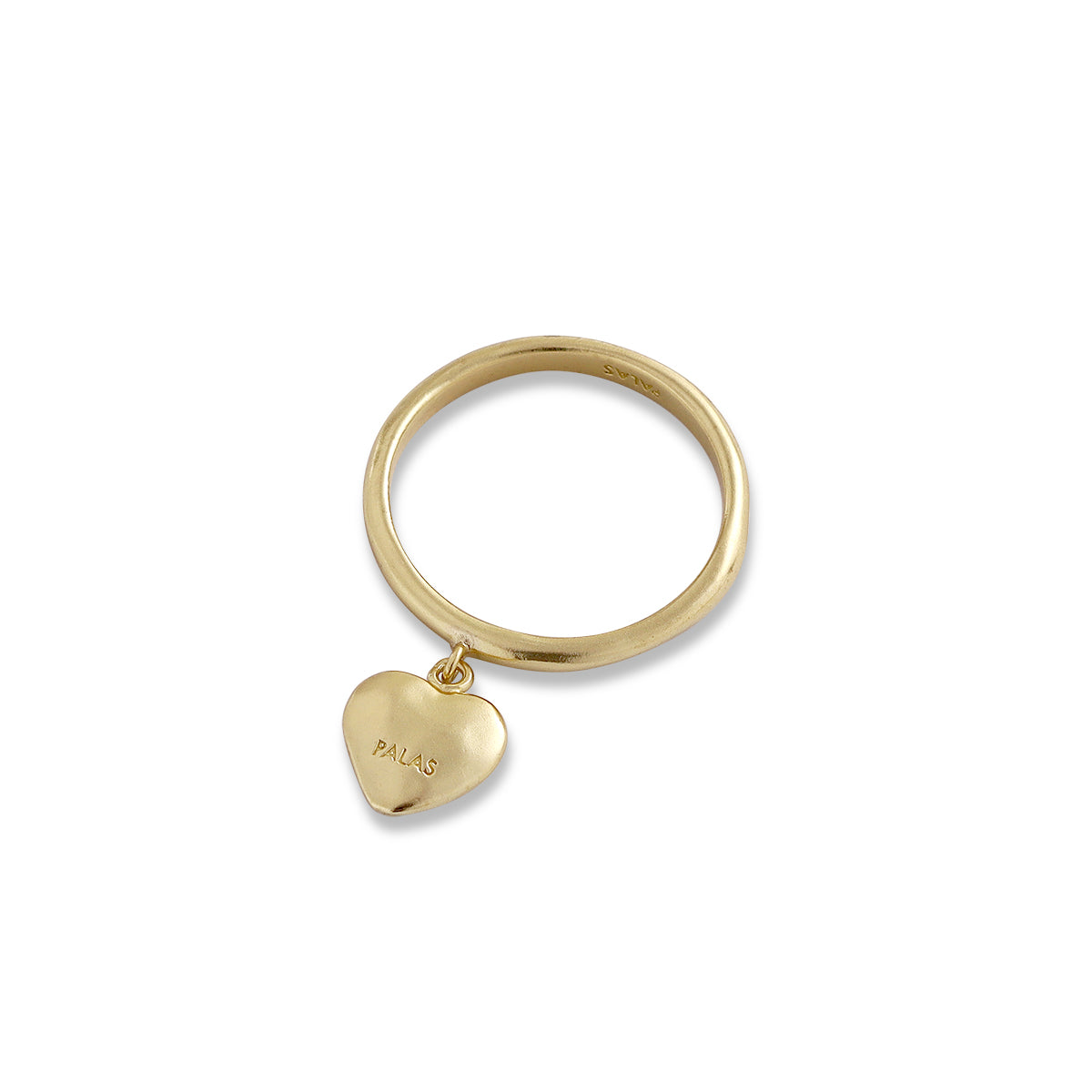 Free spirit love heart charm ring