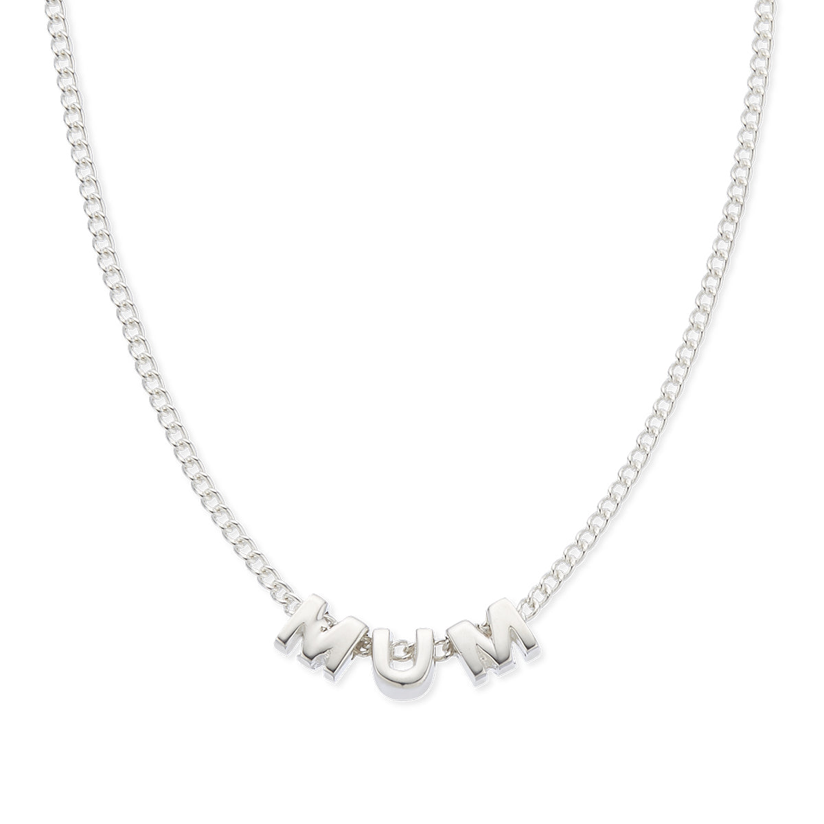 MUM Tiny Love Letter Necklace  - Sterling Silver