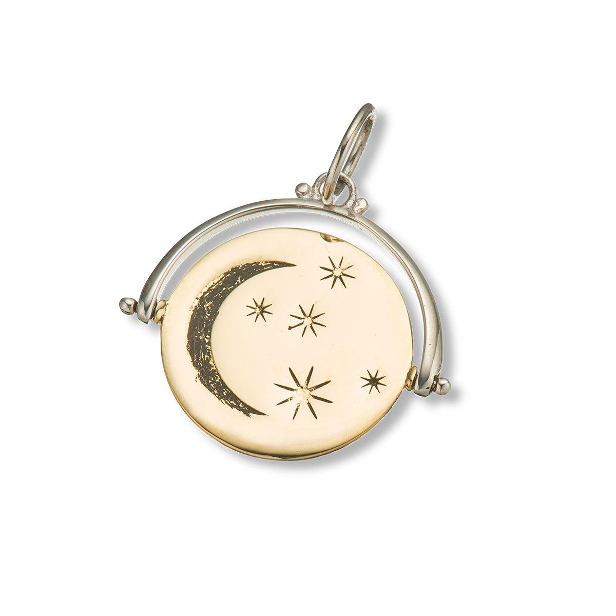 I love you to the moon and back spinner charm