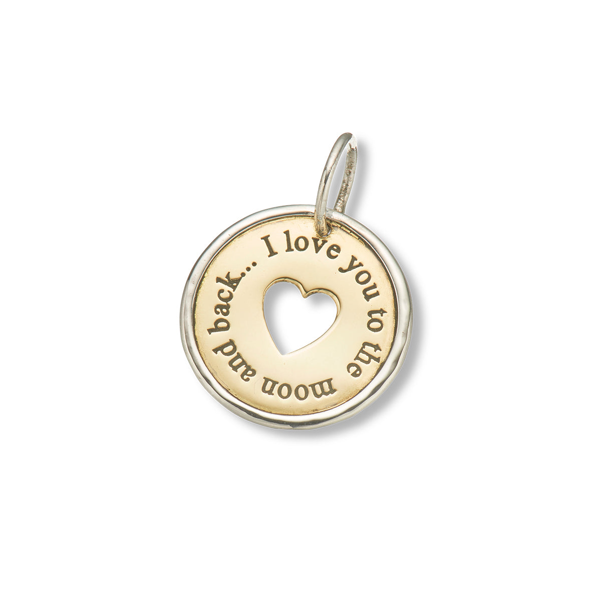 I love you to the moon and back charm