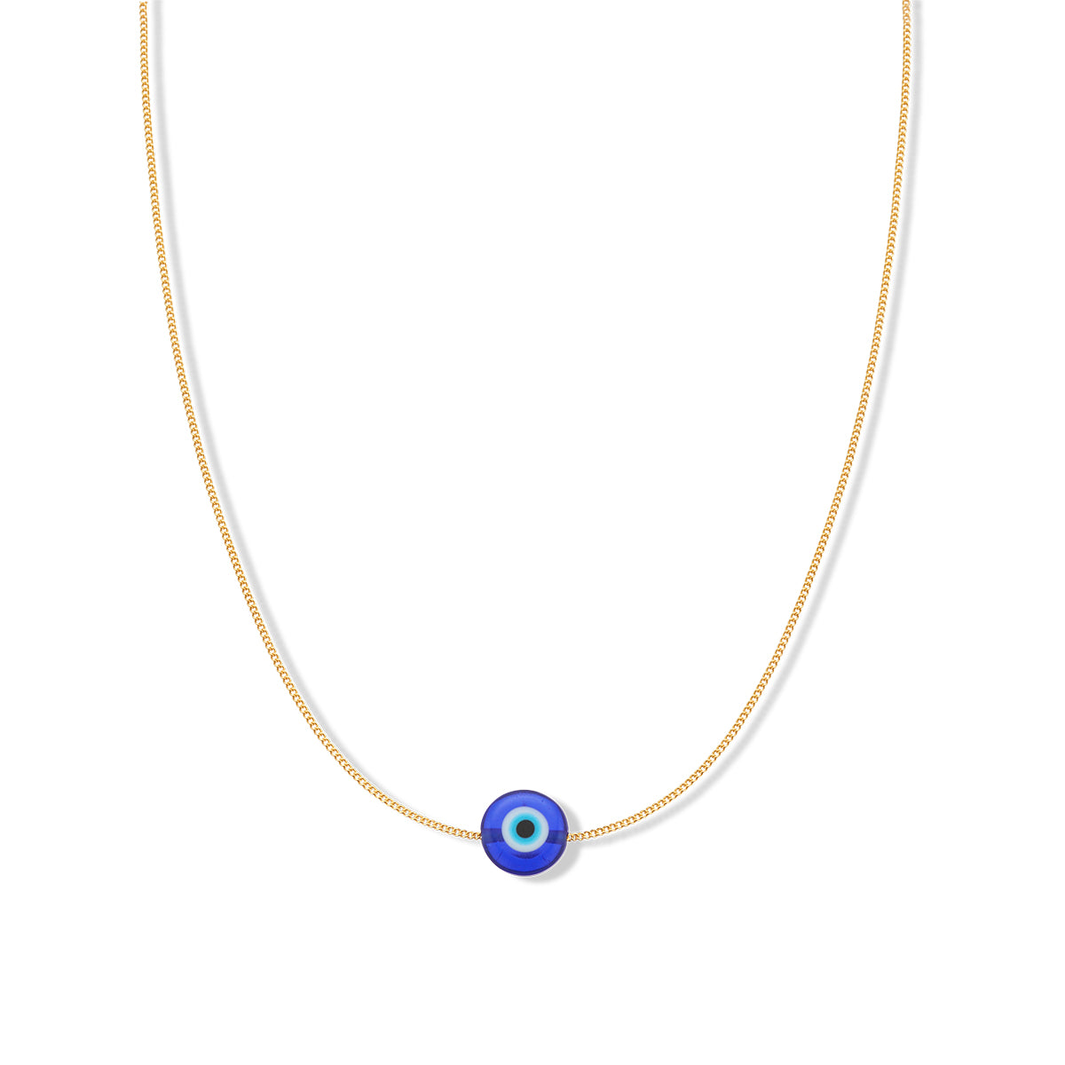 Evil eye protection necklace (gold plated)
