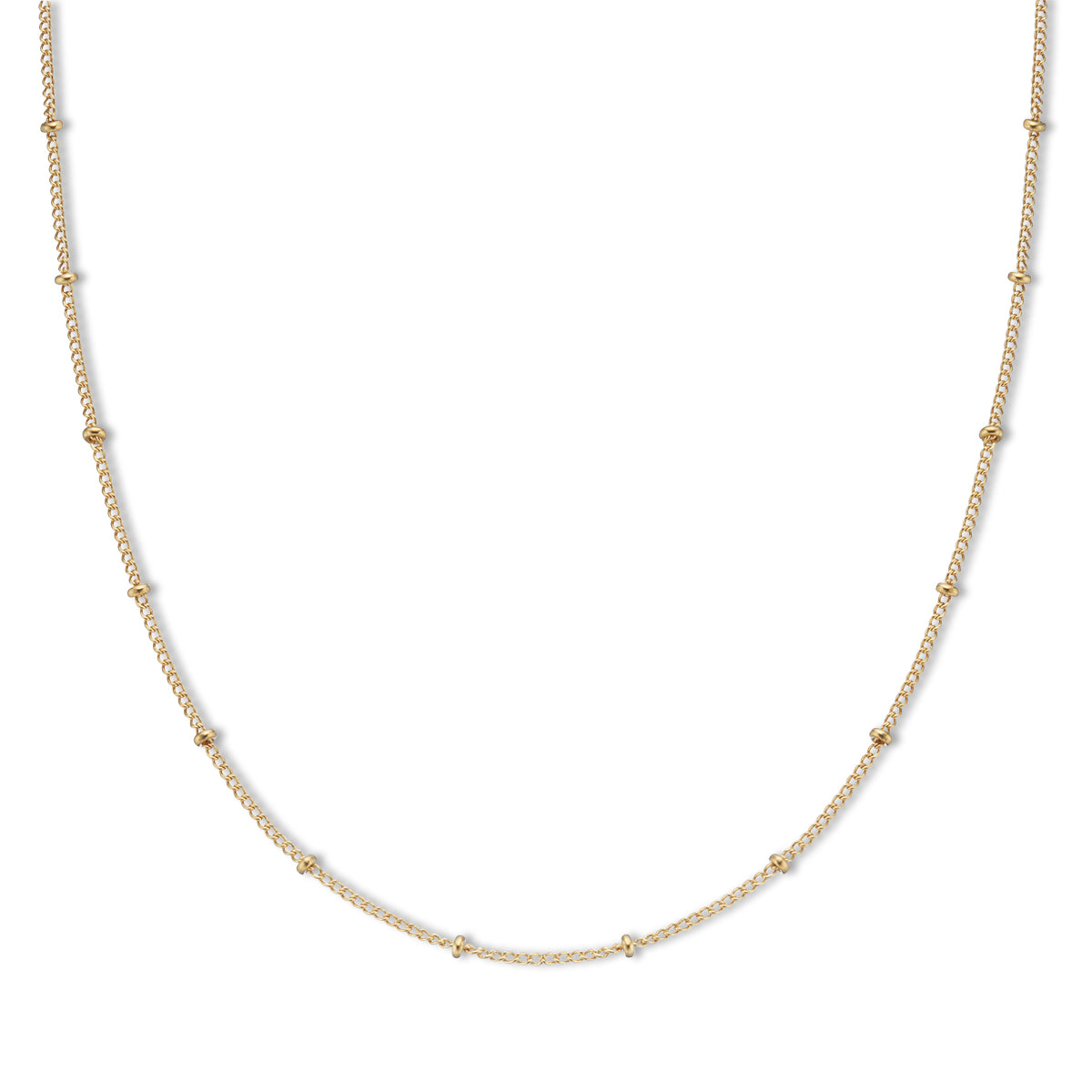 Soliel chain necklace 18k gold plated & adjustable