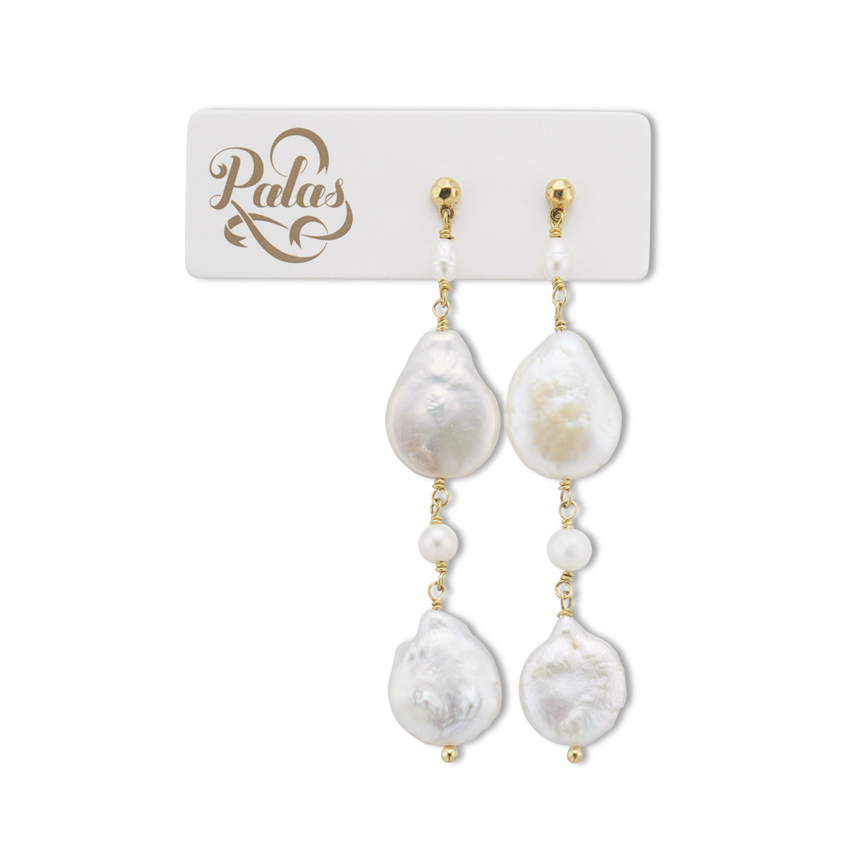 Seychelles baroque pearl drop earrings