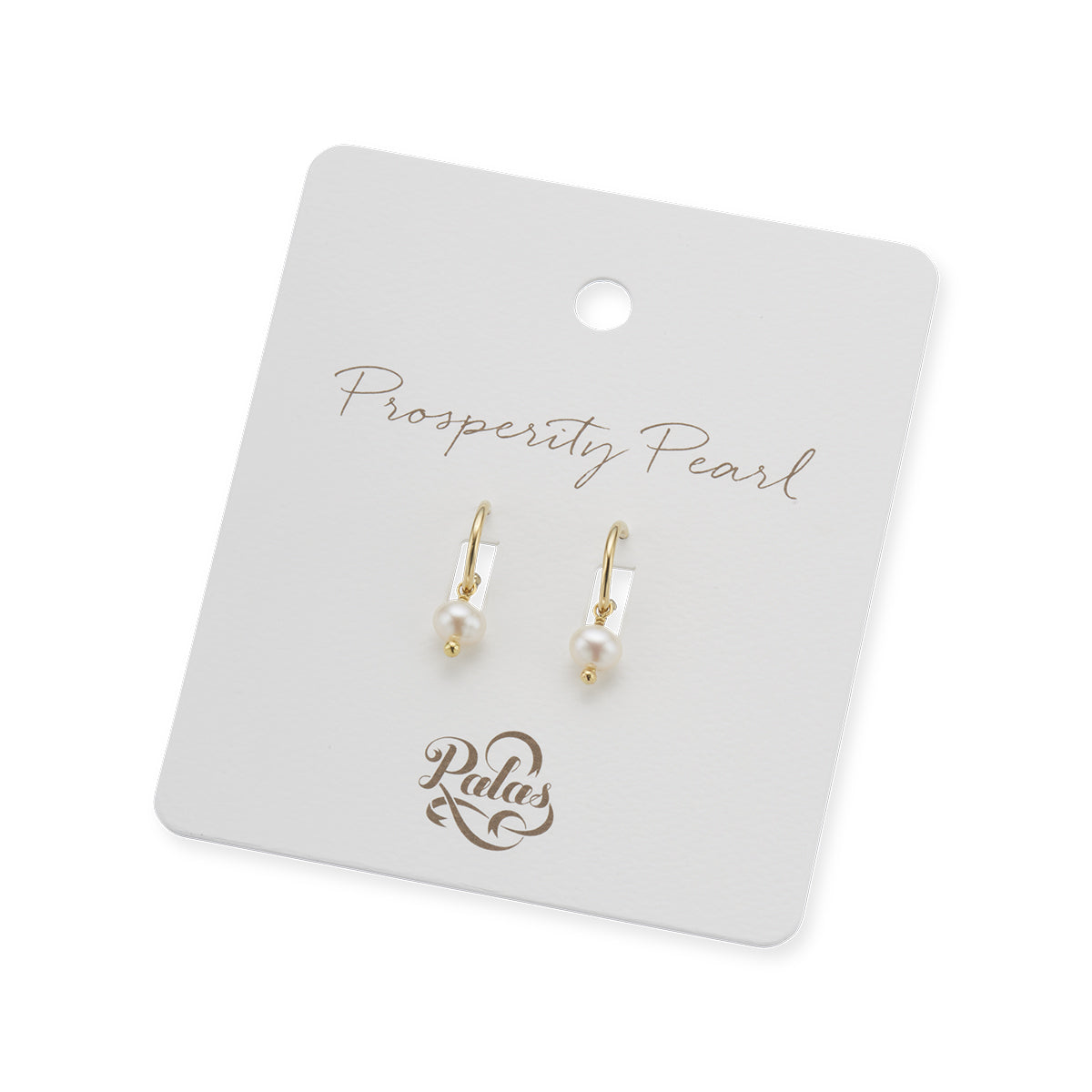 Prosperity pearl hoop earrings