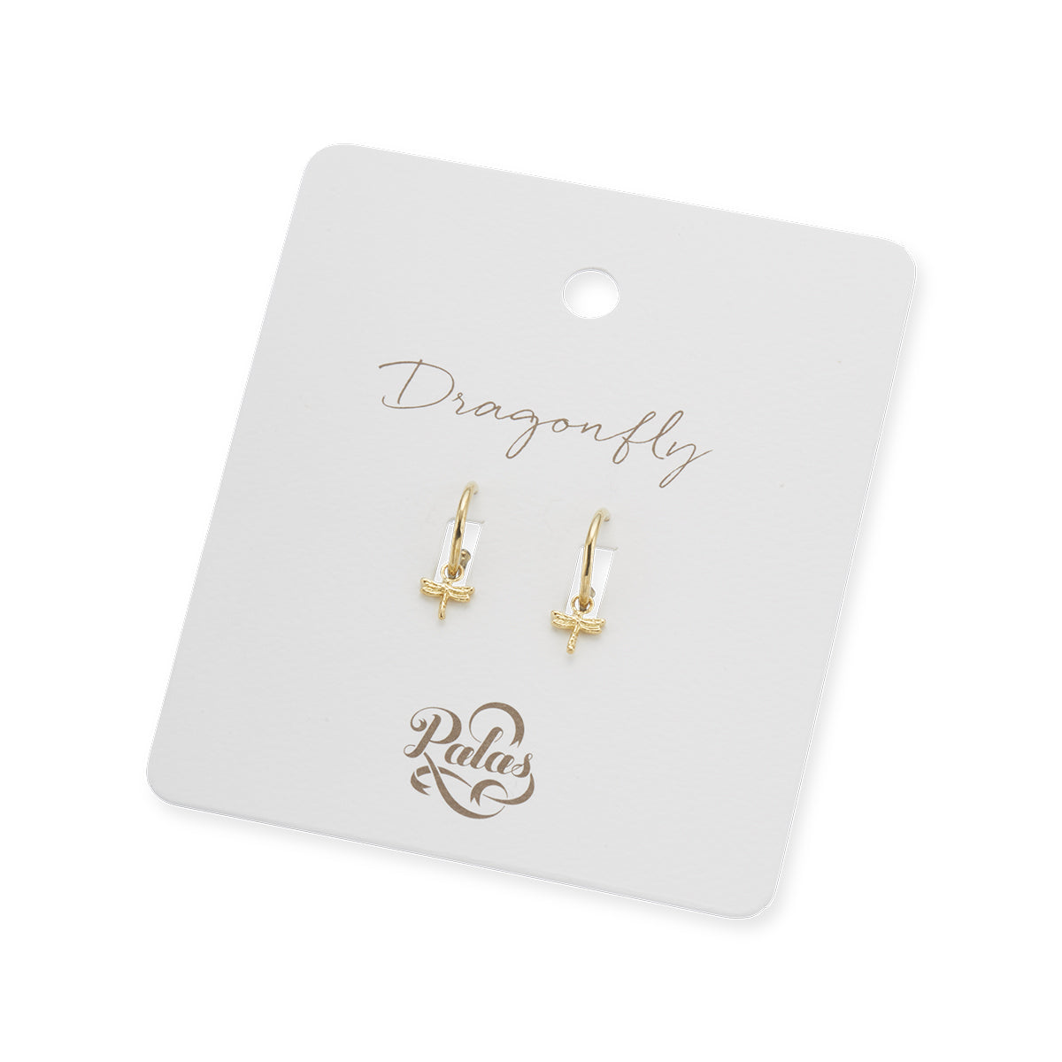 Dragonfly hoop earrings