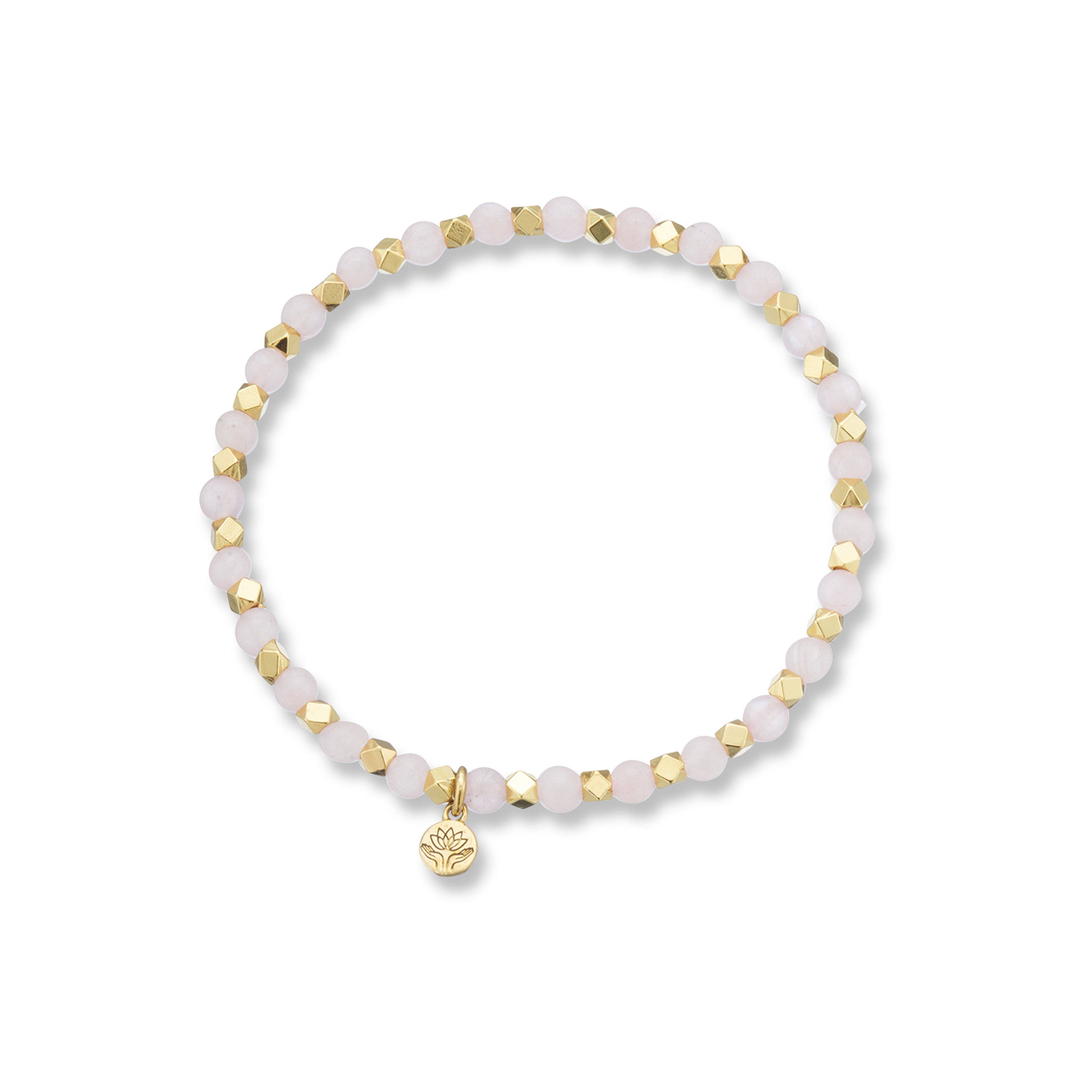 Aura Beaded Necklace in Yellow, Rose and White Gold
