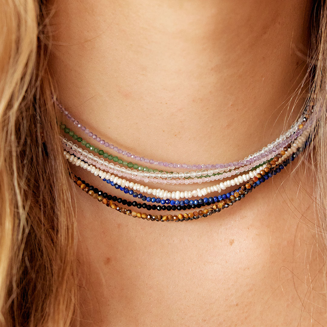Crystal Quartz empower gem necklace